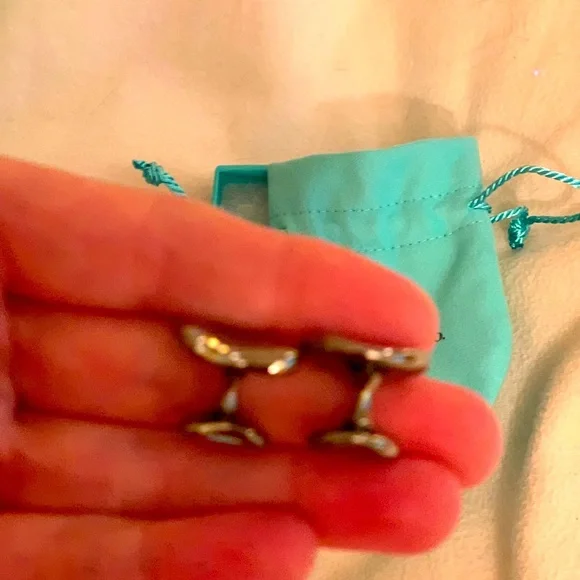 Authentic brand new Tiffany cufflinks with pouch.Rare and limited edition. Must!